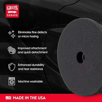 Griot's Garage BOSS 5.5” Finishing Foam Pads for Car Polishing and Detailing, Buffing Pads for Light Scratch Removal, Auto Wax, and Sealant Application, Set of 2 - size: 5.5 Inch Pads (Set of 2)