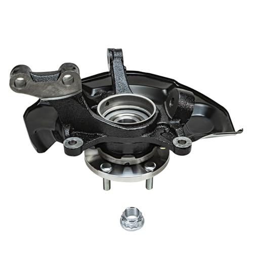 Detroit Axle - AWD 4pc Steering Knuckles Kit for 04-07 Toyota Highlander w/ABS on Axle, 2 Front Steering Knuckles & Wheel Bearing Hubs 2 Rear Wheel Bearing Hubs 2004 2005 2006 2007 Replacement - size: 4UW48746/Kit