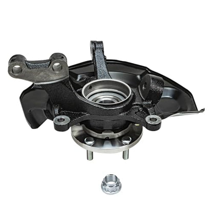 Detroit Axle - AWD 4pc Steering Knuckles Kit for 04-07 Toyota Highlander w/ABS on Axle, 2 Front Steering Knuckles & Wheel Bearing Hubs 2 Rear Wheel Bearing Hubs 2004 2005 2006 2007 Replacement - size: 4UW48746/Kit