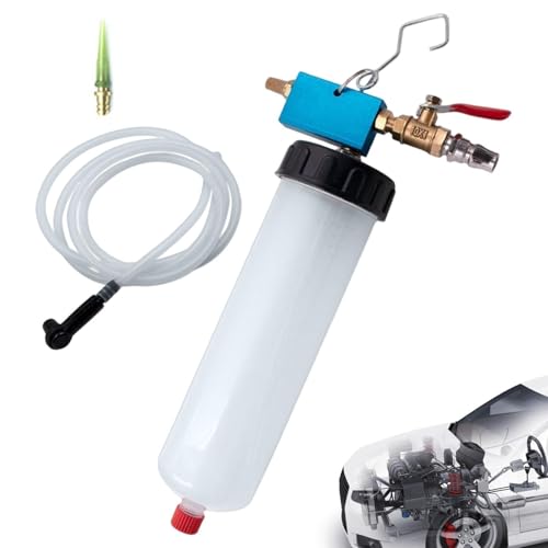 Pneumatic Siphon Pump - 185cm Pumping Muscle Fatigue Alleviation, Pneumatic Brake caliperEvacuator Tank, Transparent Graduated Polyurethanes Tube | Fluid Extractor Automotive for Workshop & Garage