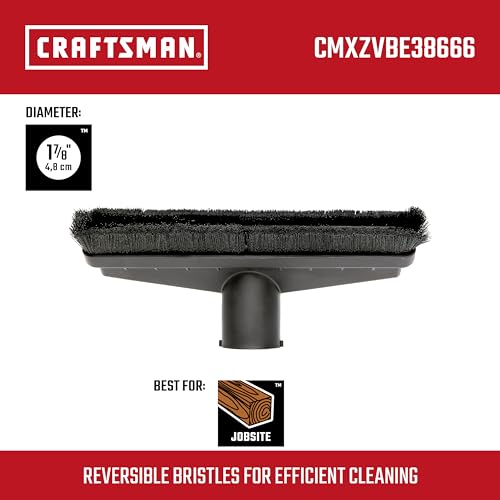 CRAFTSMAN CMXZVBE38666 1-7/8 in. Floor Brush Wet Dry Shop Vacuum Attachment - size: Floor Brush