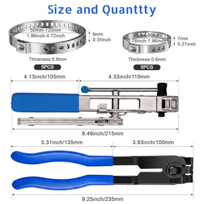 CV Joint Boot Clamp Pliers With Ratchet Adjust For Cars UTV ATV Repair | CV Joint Boot Clamp Pliers Heavy Duty CV Boot Clamp Tool With Ratchet Adjust Function
