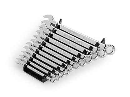 TEKTON Combination Wrench Set, 11-Piece | WCB91103 - size: 11-pc. (1/4-3/4 in.), style: Rack