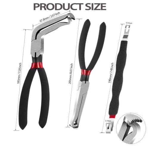 3 PCS Electrical Disconnect Pliers for Cars, Electrical Connector Separator Tool and Automotive Electrical Connector Pliers - size: Electrical Disconnect Pliers Set 3