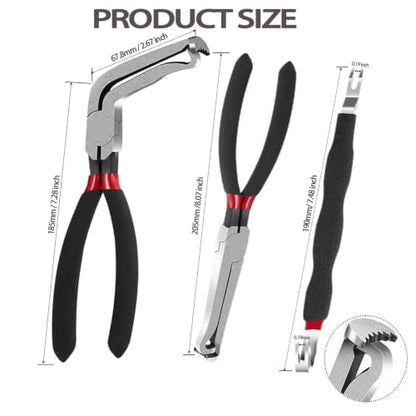 3 PCS Electrical Disconnect Pliers for Cars, Electrical Connector Separator Tool and Automotive Electrical Connector Pliers - size: Electrical Disconnect Pliers Set 3