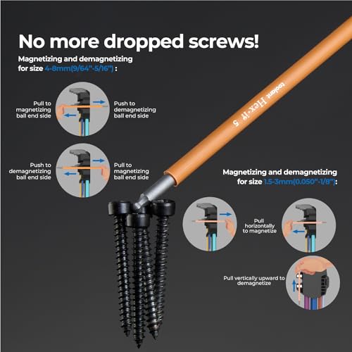 toolant Allen Wrenches Sets 22pcs(Metric&SAE), Extra Long Arm Allen Key Set with Ball End, Crafted Hex Key Set with Color Coded Sleeves, Unique Patented Holder Design for Magnetizing and Demagnetizing - size: 22pcs(Metric&SAE)