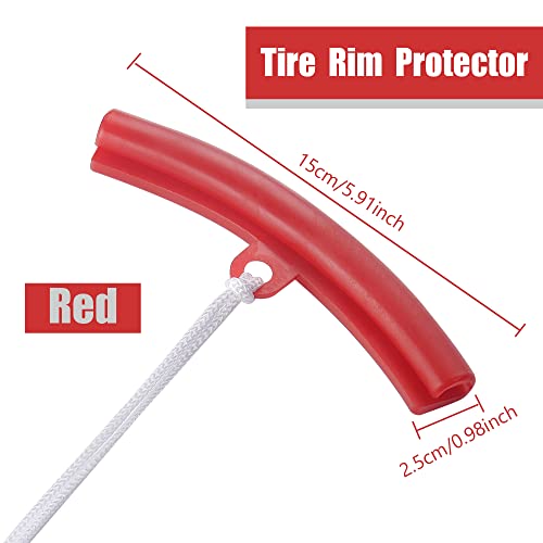 5-Piece Wheel Rim Protector Set for Motorcycle Car ATV Tire Change | Rubber rim edge savers protect wheels during tire changes. Non-marring reusable design. Fits motorcycle, car and ATV rims