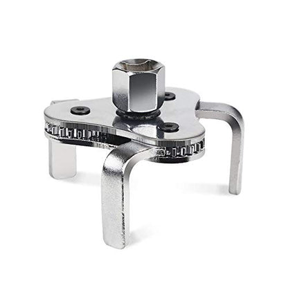Universal Adjustable Oil Filter Wrench From 2-1/2 inch to 4.5 inch Oil Filter Wrench Tool Set With 3 Jaw