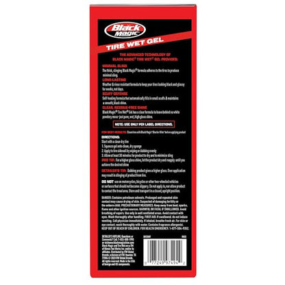 Black Magic 5072647 Tire Wet Gel, 16 oz - Thick Clinging Formula Sticks to Tires to Produce Minimal Sling and a Glossy Shine