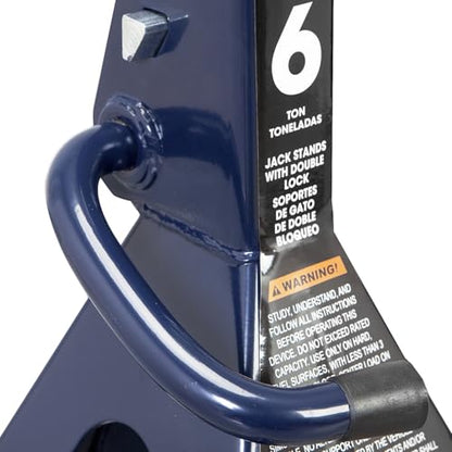 Big RED Jack Stands 6 Ton with Double Locking, 14.2-23.8 inch Adjustable Height for Lifting Cars, SUV, Van, 12000 lb Capacity, 1 Pair - color: BLUE, size: 6 TON DOUBLE LOCKING