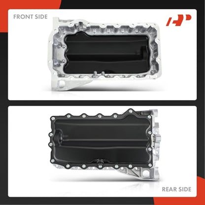 A-Premium Engine Oil Pan Sump with Drain Plug | Compatible with Volkswagen Jetta 2011 2012 2013 2014 2.0L Naturally Aspirated, Reliable Oil Storage, Perfect Seal