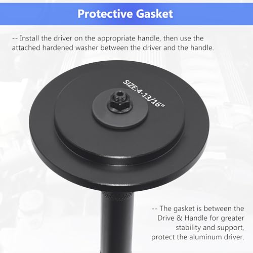 Truck Hub Seal Installer Kit, 4-13/16" to 6-5/16" Large Race and Heavy Duty Seal Drivers for Class 7 & Class 8 Trucks