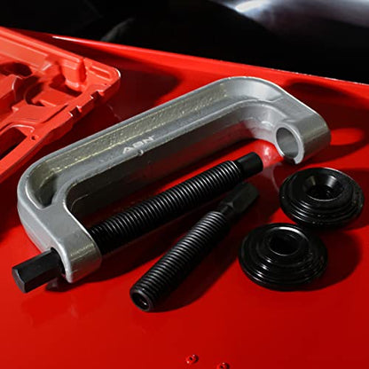 ABN Extra Large Ball Joint Press Kit Wheel Bearing Press Kit - Universal Ball Joint Separator Tool and Removal Adapters