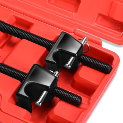DNA MOTORING Spring Compressor Tool Kit 2-Pack, 11.5" with Locking Pin, for Suspension Work and Compressing Coil Springs - TOOLS-00450