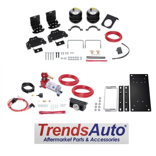 TrendsAuto Firestone Airide Ride-Rite Rear Air Springs Kit with Standard Compressor Dual Path Analog Gauge fits 2008-2026 E450 Cab-Chassis & Class C Motorhome | TrendsAuto Decal | 2622 2910 - size: Dual Path Analog