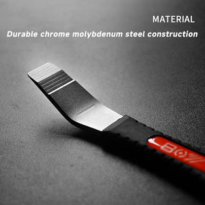 Extended Hydraulic Piston Press for Bicycle Disc Brakes – Caliper Pad Spreader Tool Improved Design with Longer Handle & Extended Tip for Safe Brake Maintenance – Durable Dual-Density Grip