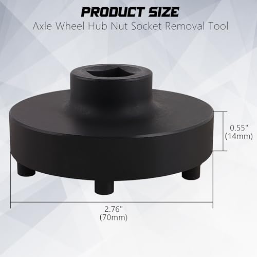 Heavy-Duty 6-Point Rear Axle Wheel Hub Bearing Retaining Nut Socket for Dodge Ram 1500-5500 | Replaces OEM 8954A, 8954, 5045, Compatible with 10.5" & 11.5" Axles