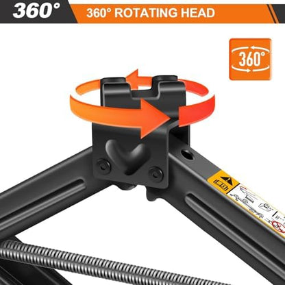 Banas 1-Pack Scissor Jack Car Jack 2 Ton, Automotive Jack Tool Kit with Ratchet Wrench Saving Strength Design, Universal Car Emergency Kit, Portable Tire Change Kit Car Tire Jack for Autos/SUV/MPV - size: 1-Pack Scissor Jack 2 Ton