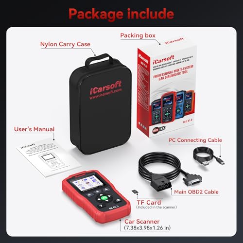 iCarsoft MB V1.0 Diagnostic Tool for Mercedes-Benz/Sprinter/Smart/Maybach 1996-2026 Full System OBD2 Scanner Check Engine Code Reader SAS Oil Reset Battery Test Live Data Lifetime Free Updates CAN FD