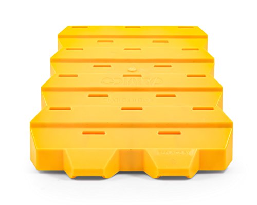 Camco X-Large Big Yellow Chock - Heavy Duty Trailer Wheel Chock Features Honeycomb Design for Extra Strength and Durability So You Can Re-Hitch in Confidence - Use w/Tires up to 30-inches - 44419 - size: Extra Large