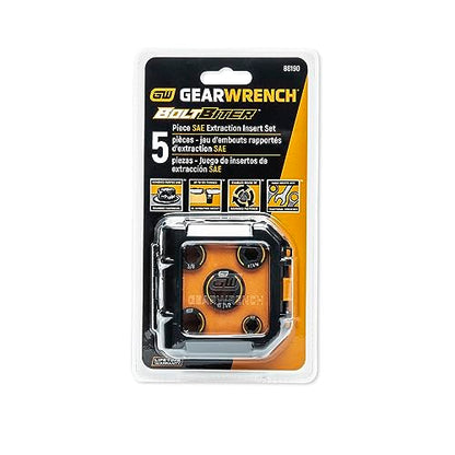 GEARWRENCH 5 Piece Bolt Biter SAE Wrench Insert Set - 86190 - style: 5 Piece SAE