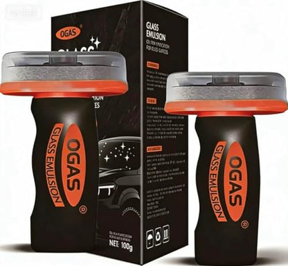【2-Pack】 Professional Windshield Oil Film Remover Kit with Glass Coating - Strong Cleaning Power for Enhanced Clarity and Driving Visibility, Automotive Glass Cleaner Tool (100g)