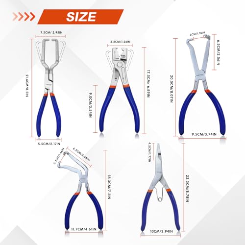 5pcs Electrical Disconnect Plier Set - color: 5pcs Set