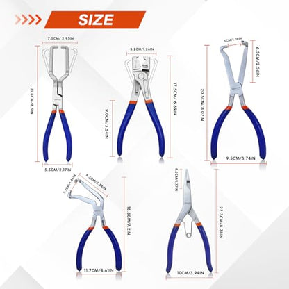 5pcs Electrical Disconnect Plier Set - color: 5pcs Set