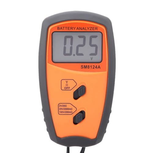 Internal Impedance Meter 100V Resistance Tester Voltmeter Digital Battery Voltages Tester Analyzers with LCD Display Internal Impedance Meter with LCD Display for Car/Phone Rechargeable Batteries