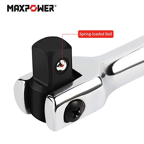 MAXPOWER 1/2-Inch Drive 24-Inch Breaker Bar Flex Handle