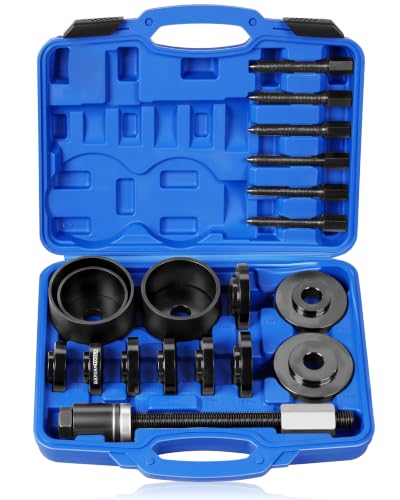 DAYUAN 19Pcs Front Wheel Drive Bearing Removal Installation Service Kit | FWD Bearing Installer Kit, Wheel Bearing Removal Tool, Fits Cars Light Trucks & Vans, 11 Drift Sizes, Black Oxide Steel, Case