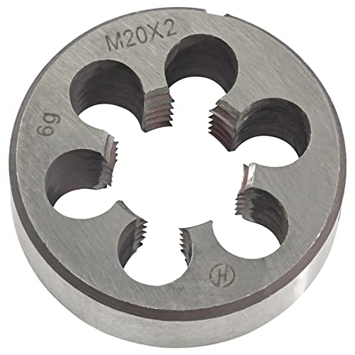 M20 x 2.0 Metric Tap and Die Set, M20 X 2.0mm HSS Machine Thread Tap and M20 X 2mm Alloy Tool Steel Round Thread Die Right Hand - size: M20x2mm