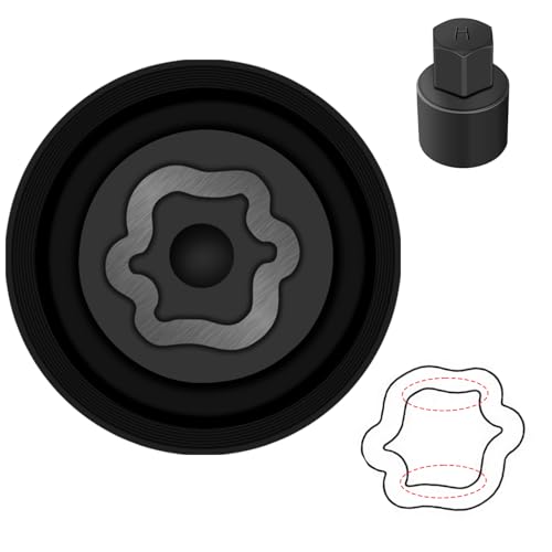 H-Wheel Locking Nut Key Compatible with Toyota, Lexus, Tacoma | Wheel Lock Nut Socket Adapter, Anti-Theft Lug Nut Removal Tool, Anti-Theft Screw Remover, Repair Tool, Tyre Fitting, garage - size: Socket H