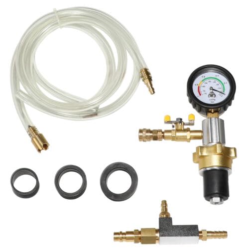 Coolant Vacuum Refill Kit Radiator Cooling System Vacuum Refilling Gauge Tool with 32mm 35mm 40mm 45mm Apdapters