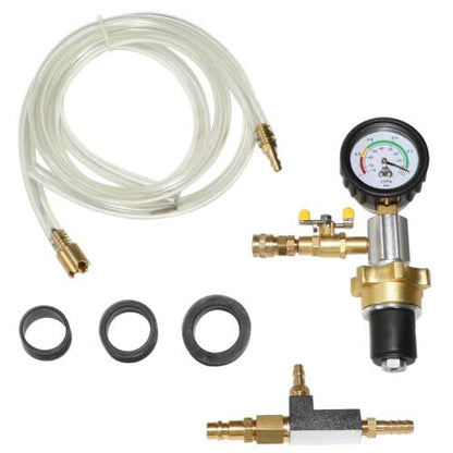 Coolant Vacuum Refill Kit Radiator Cooling System Vacuum Refilling Gauge Tool with 32mm 35mm 40mm 45mm Apdapters