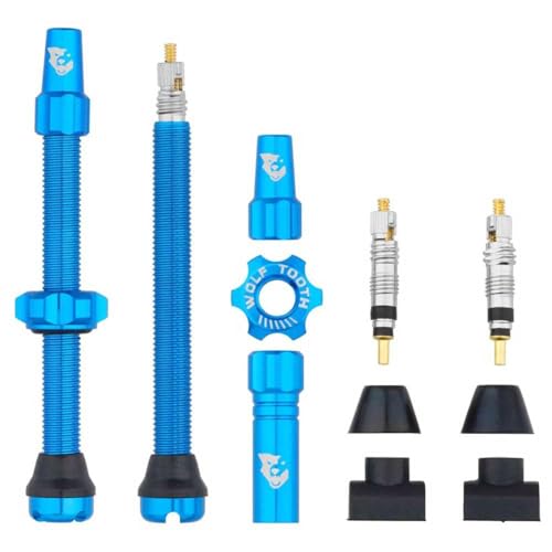 Wolf Tooth Tubeless Valve Stem Kit - color: Blue