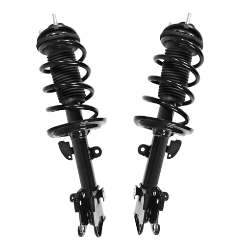 Detroit Axle - Front Struts for Acura 2007-2013 MDX 2010-2013 ZDX, 2008 2009 2010 2011 2012 Struts with Coil Spring Assembly Replacement [Excludes Electronic Suspension] - size: 11713_11714/Pair