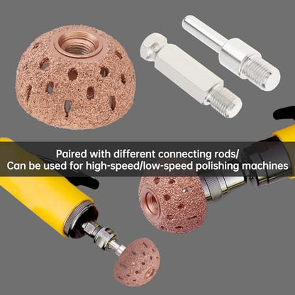 40mm Tungsten Steel Polishing Wheel Tire Repair Tool, with Patch Roller and Repair Scraper for Car Tire Grinding (40mm)