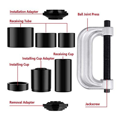4 in 1 Ball Joint Service Tool Kit 2WD & 4WD Remover Installer with 4-Wheel Drive Adapters