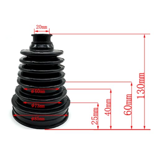 Small Shaft Universal CV Boot Kit,Upgrade Thick Silicone,Black | Fits 99% of cars,Oil & heat resistant,Tear-resistant,Dust & grit proof,Extra durable,flexible - color: Black