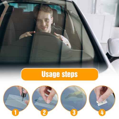 YAUNJI 2026 Premium Windshield Chip Repair Kit, Universal Windshield Cracked Repair Kit for Vehicle Cars, Glass Repair Liquid for Cracks Most Car Accessories (1)