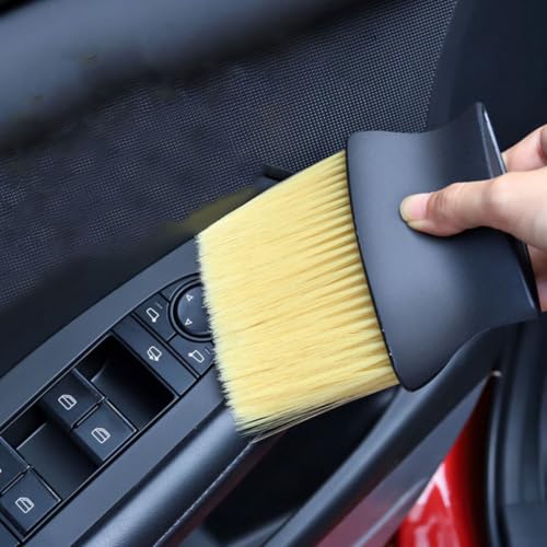 BESTonZON 4pcs Car Detailing Brush Set for Interior Cleaning, Soft Abs Fiber Bristles, Gentle and Versatile Dust Removal Tool for Car Air Vents and Dashboard
