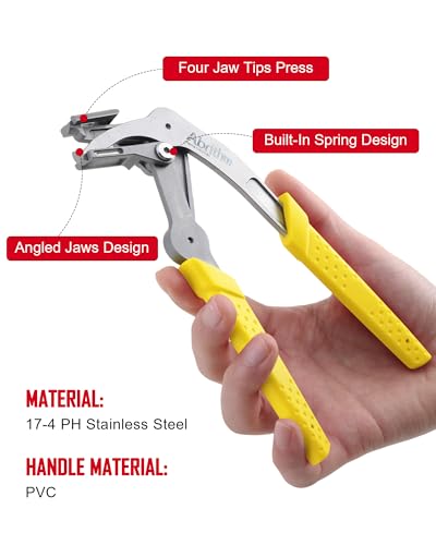 Car Clip Pliers, Panel Clip Removal Pliers, Professional Plastic Fastener Removal Tool for Removing Automotive Fasteners Clips Without Damage Yellow - color: Yellow