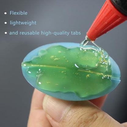 Dent Puller Tabs, 8Pcs Car Body Dent Removal Pulling Tabs,Paintless Dent Repair Tool, Ice Suction Cup Glue Tabs for Automobile Dent Repair Hail Damage Removal Tools (Light Blue)