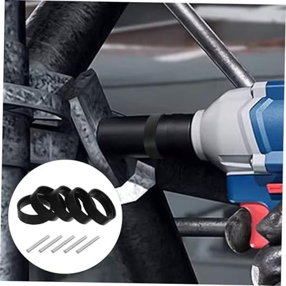 Gatuida 5sets Precision Mechanical Repairs Impact Socket Retainer Ring Rubber Gasket Iron Pin Replacement Wrenches