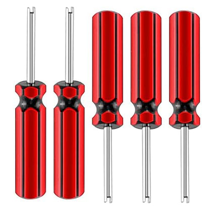 5 Pcs Valve Core Removal Tool,Car Tire Valve Stem Removal Tool | Universal Motorcycle Truck Bike Screwdriver Tire Repair Install Tool for All Standard Valve Cores