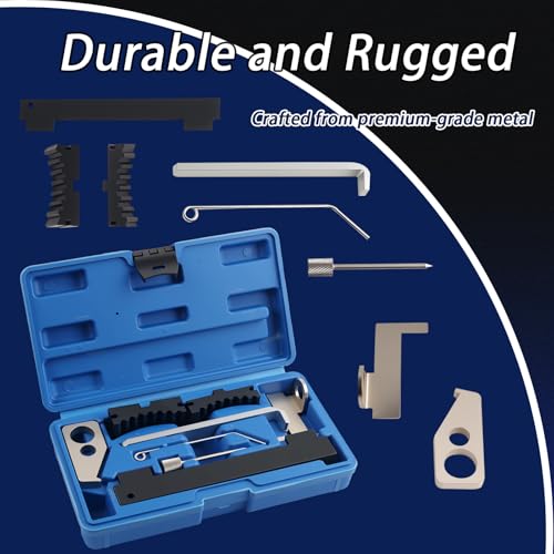 Stacool 8PCS Camshaft Locking Tool Kit,KM-6628-A KM-6625 Car Engine Timing Tool Compatible with Alfa Romeo Chevrolet Fiat Saab,Timing Chain Tools Set with Storage Case for Auto Maintenance