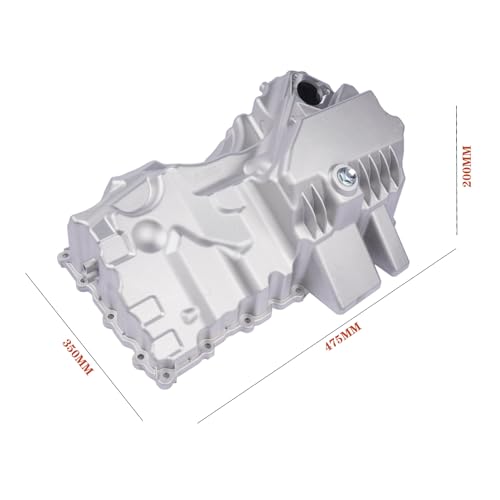 11137618512 Aluminum Engine Oil Pan Replacement for BMW 228i 2014-2016, 320i 2012-2017, 328i 2012-2016, 428i 2014-2016, 528i 2012-2016, X1 2013-2015, Z4 2012-2015, 2.0L OE# 11 13 7 618 512