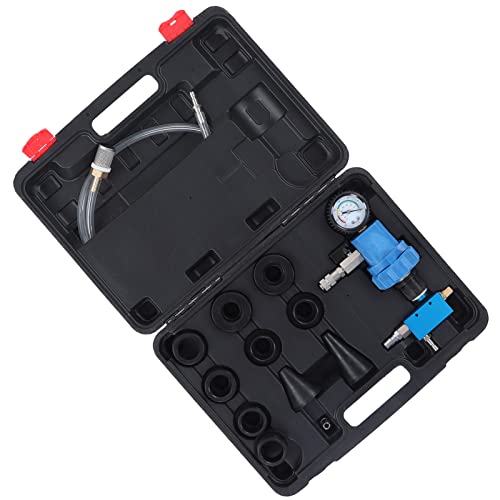 Coolant Vacuum Refill Tool Kit 14 Pieces Universal Engine Cooling System Vacuum Pressure Testing Kit with 8 Adapters for Cars SUVs Light Trucks
