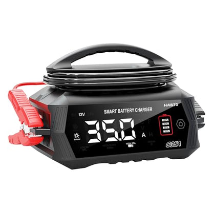 35 Amp Battery Charger, 6V/12V/24V Smart trickle Charger,car Battery Charger,Lithium, Lifepo4, Lead Acid (AGM/Gel/SLA...) Battery maintainer, desulfurizer, for:car, Boat, Motorcycle,Lawn mowers..